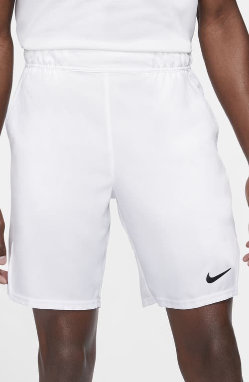 Shop Nike Court Dri-fit Victory Athletic Shorts In White/black