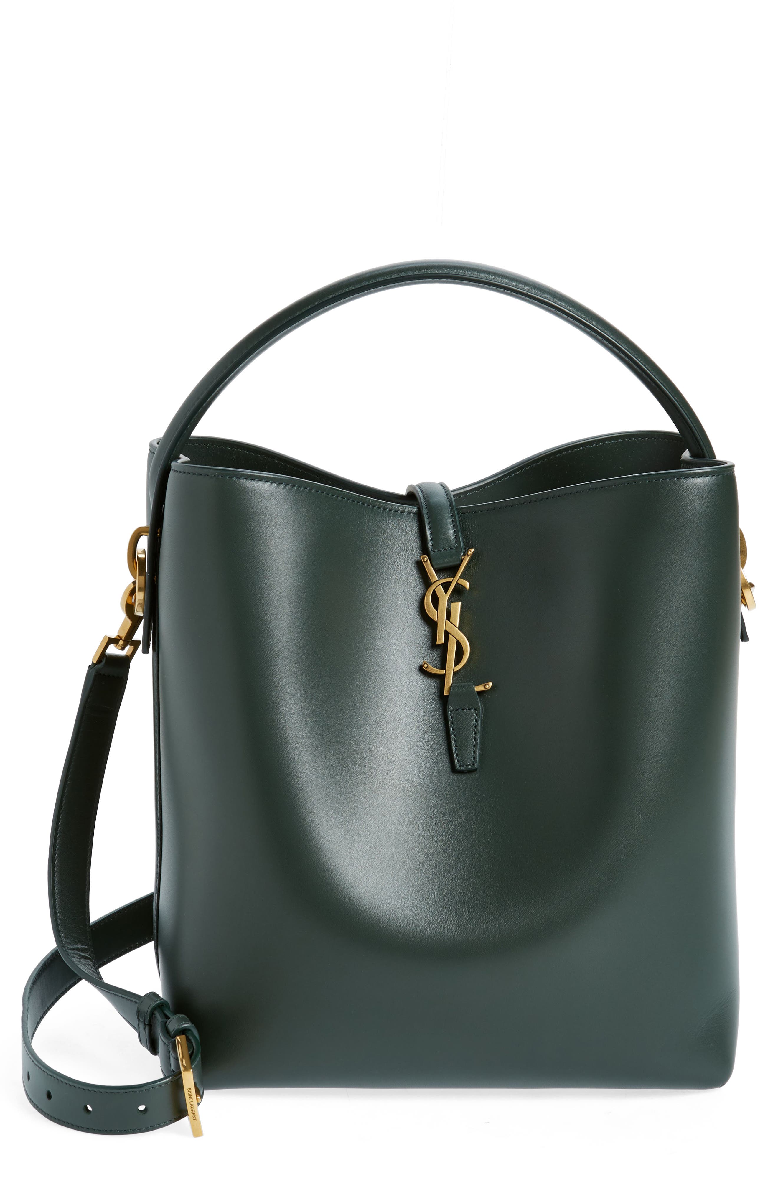 Saint Laurent Le 37 YSL Patent Leather Bucket Bag