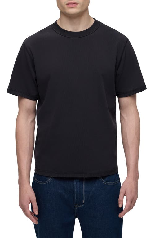 Shop Hudson Jeans Heavyweight Cotton T-shirt In Forest Black