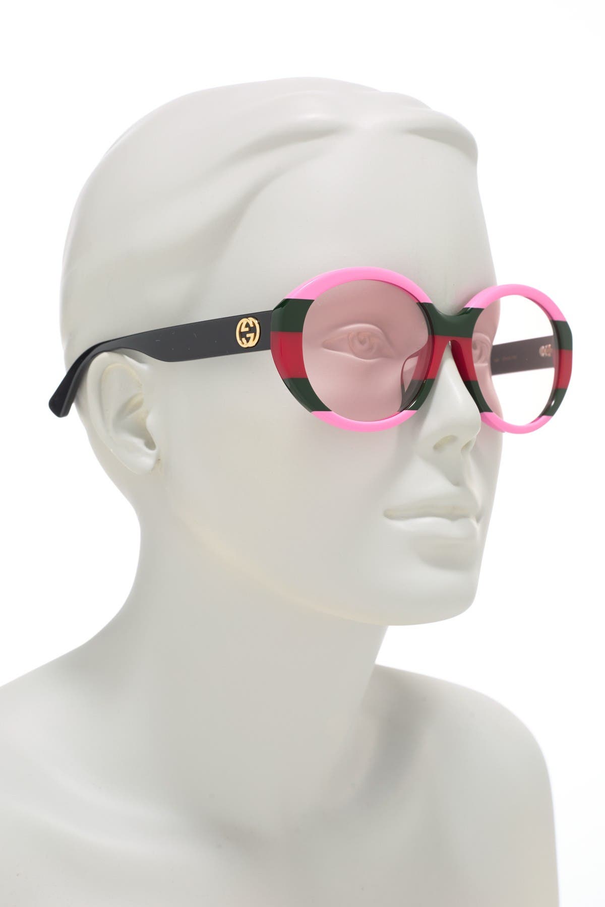 gucci 57mm round sunglasses