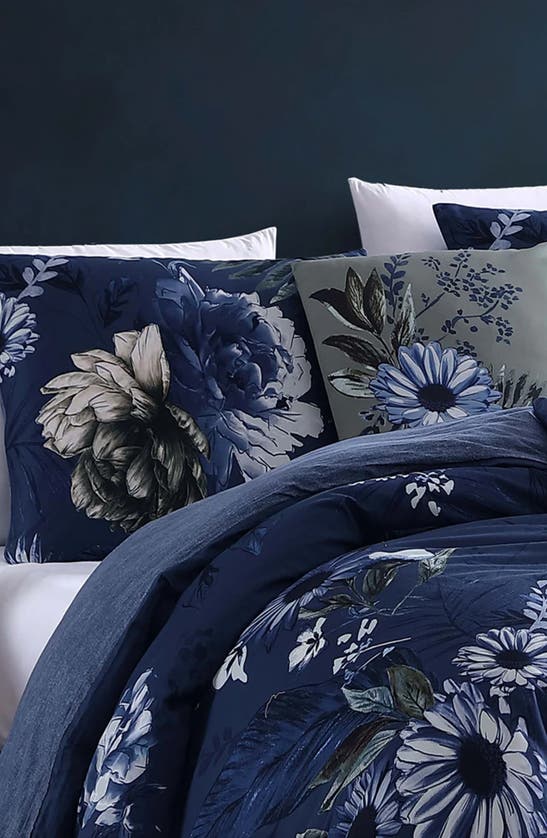 Bebejan Delphine 5-piece Reversible Comforter Set In Blue