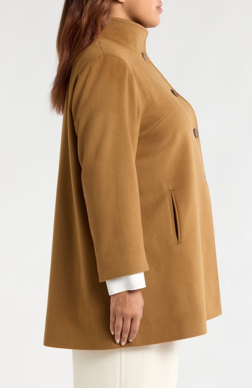 Shop Fleurette Dawn Wool Car Coat In Vicuna