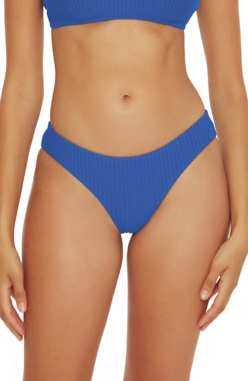 Becca Line in the Sand Hipster Bikini Bottoms in Blue Jay