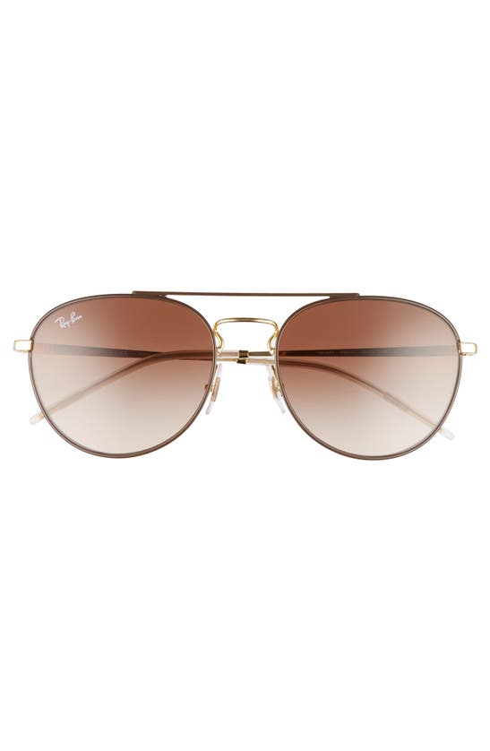 Shop Ray Ban Ray-ban Rb3589 55 Gradient In Gold Brown