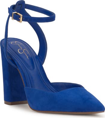 Jessica simpson blue heels best sale