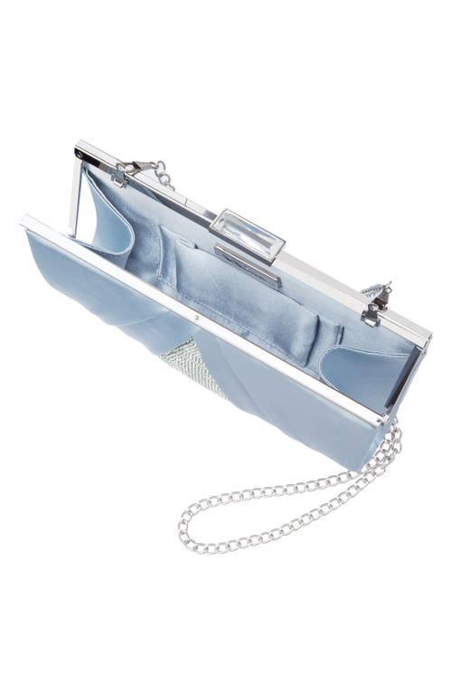 Nina Ophelia Frame Clutch In Air Blue