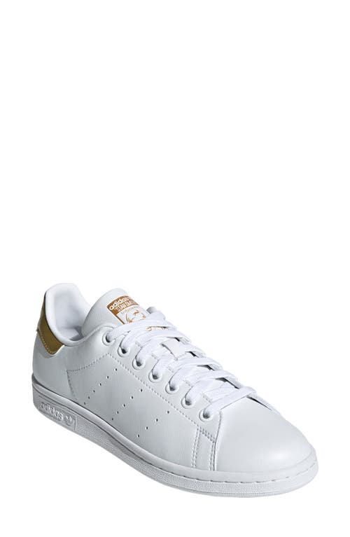 Adidas Originals Adidas Primegreen Stan Smith Sneaker In White/white/gold Met