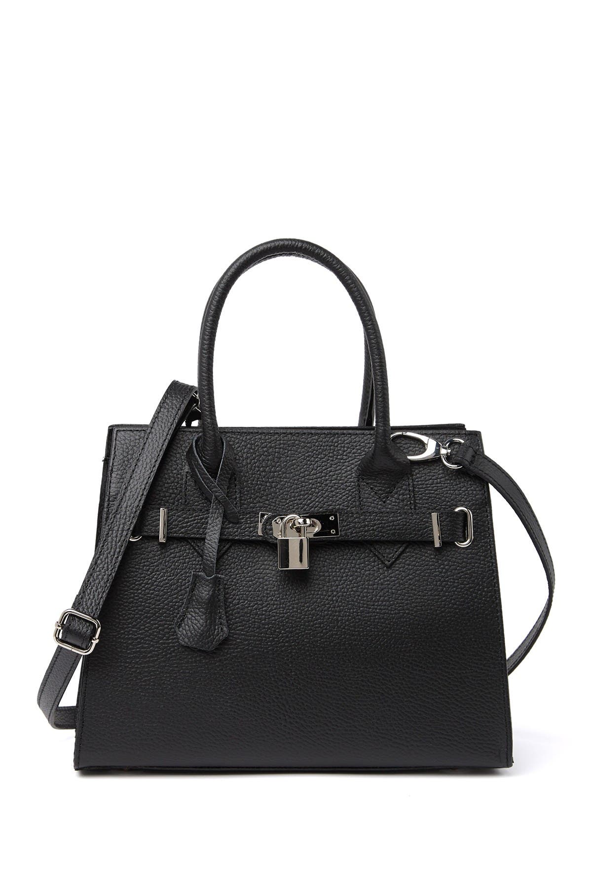 giorgio costa leather top handle satchel