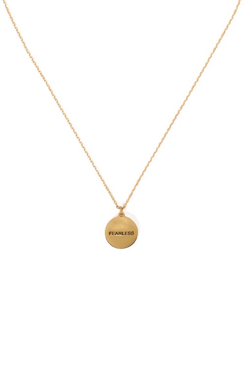 Kate Spade New York Clear Honesty Medallion Necklace In Blue.