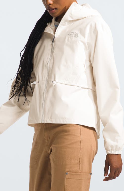 Shop The North Face Daybreak Water Repellent Hooded Jacket In White Dune