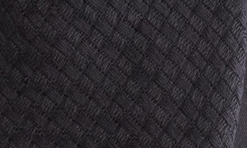 Vince Camuto Basketweave Scarf In Black