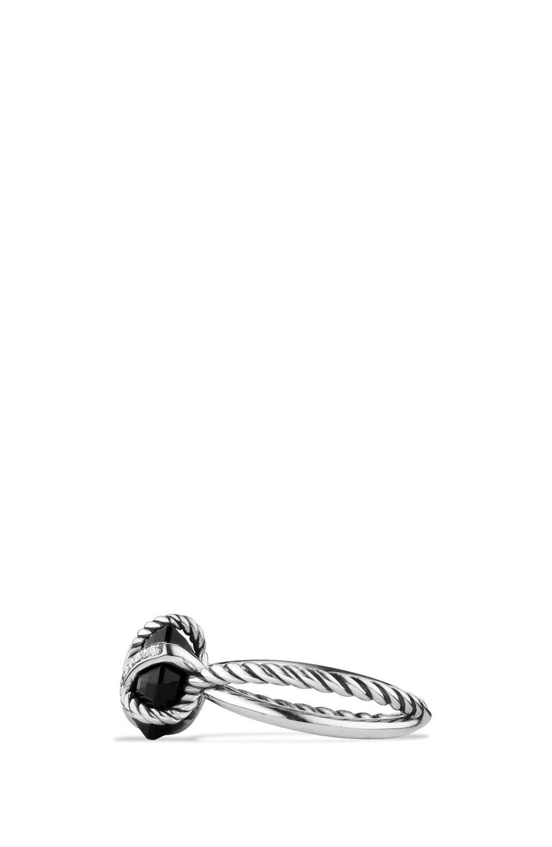 david yurman cable wrap ring with semiprecious stone and diamonds