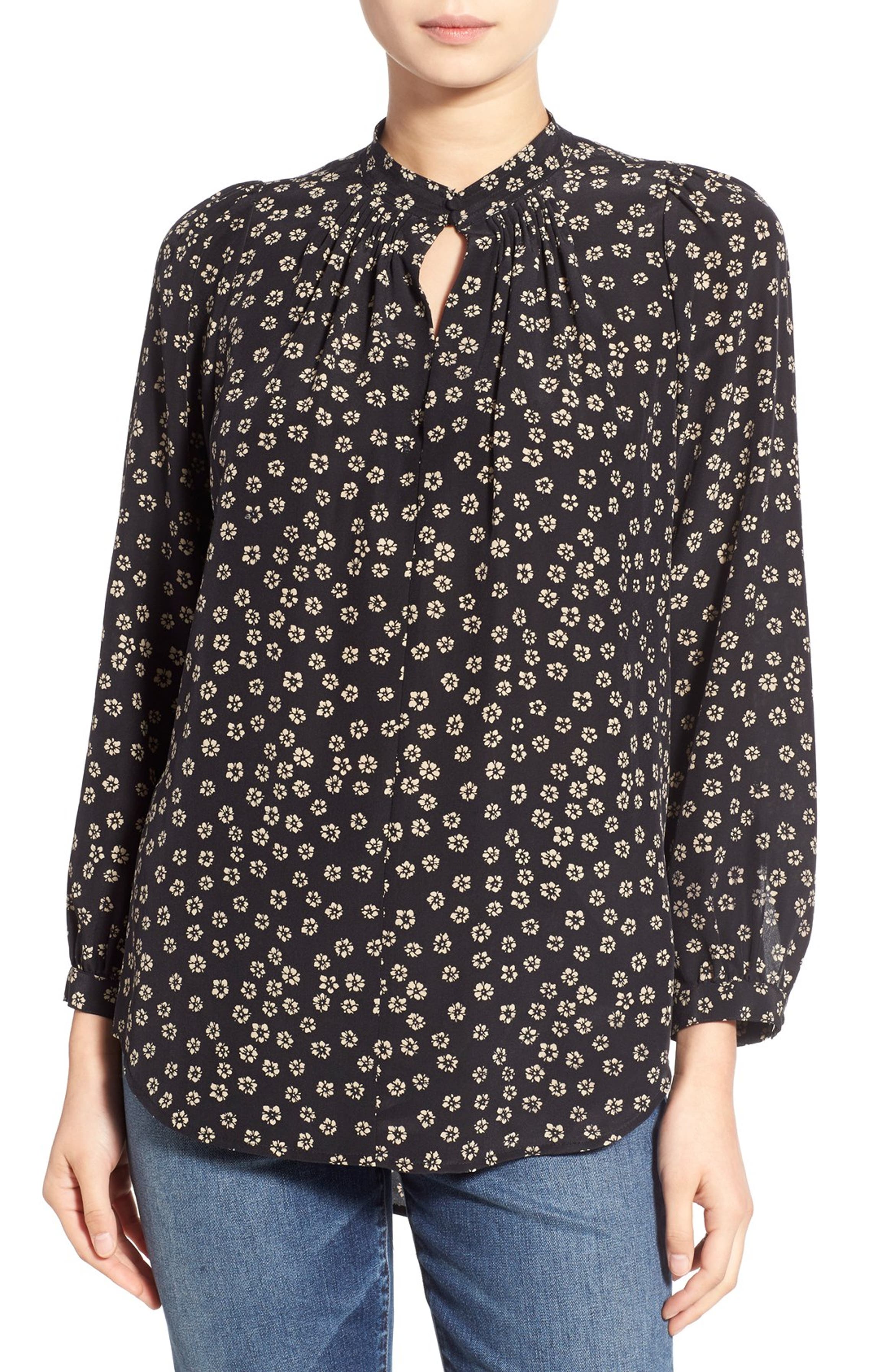 Madewell Floral Print Silk Blouse | Nordstrom