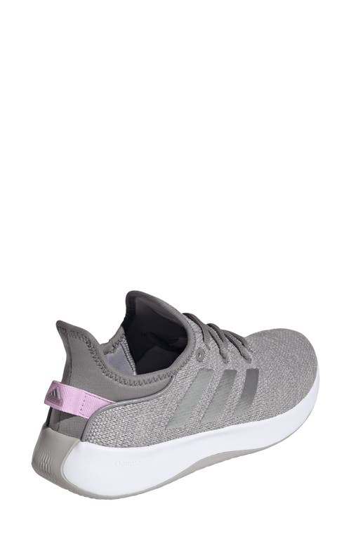 Adidas Originals Adidas Cloadfoam Pure Running Shoe In Grey/silver Met./lilac