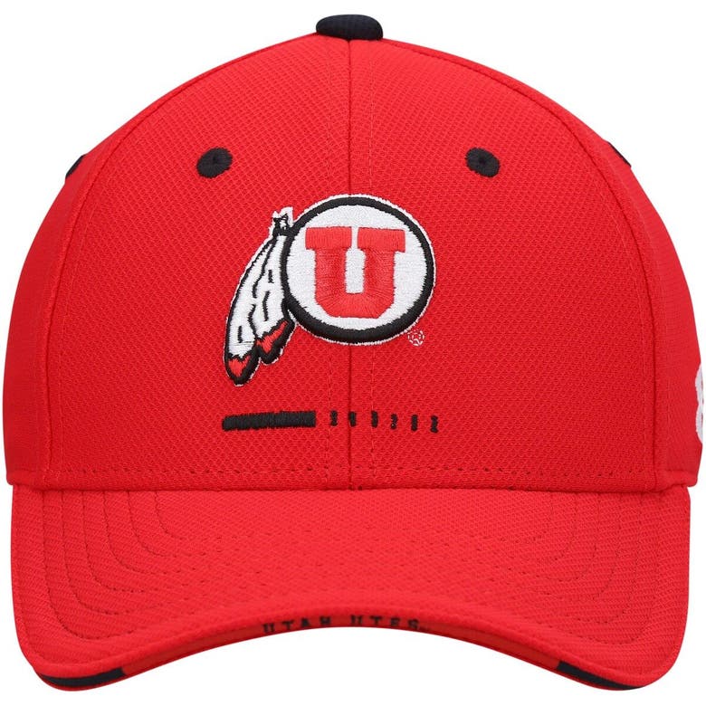 Under Armour Kids' Youth Red Utah Utes Blitzing Accent Performance Adjustable Hat