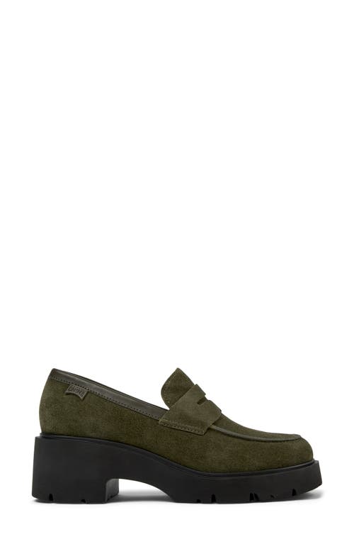 Shop Camper Milah Penny Loafer In Dark Green