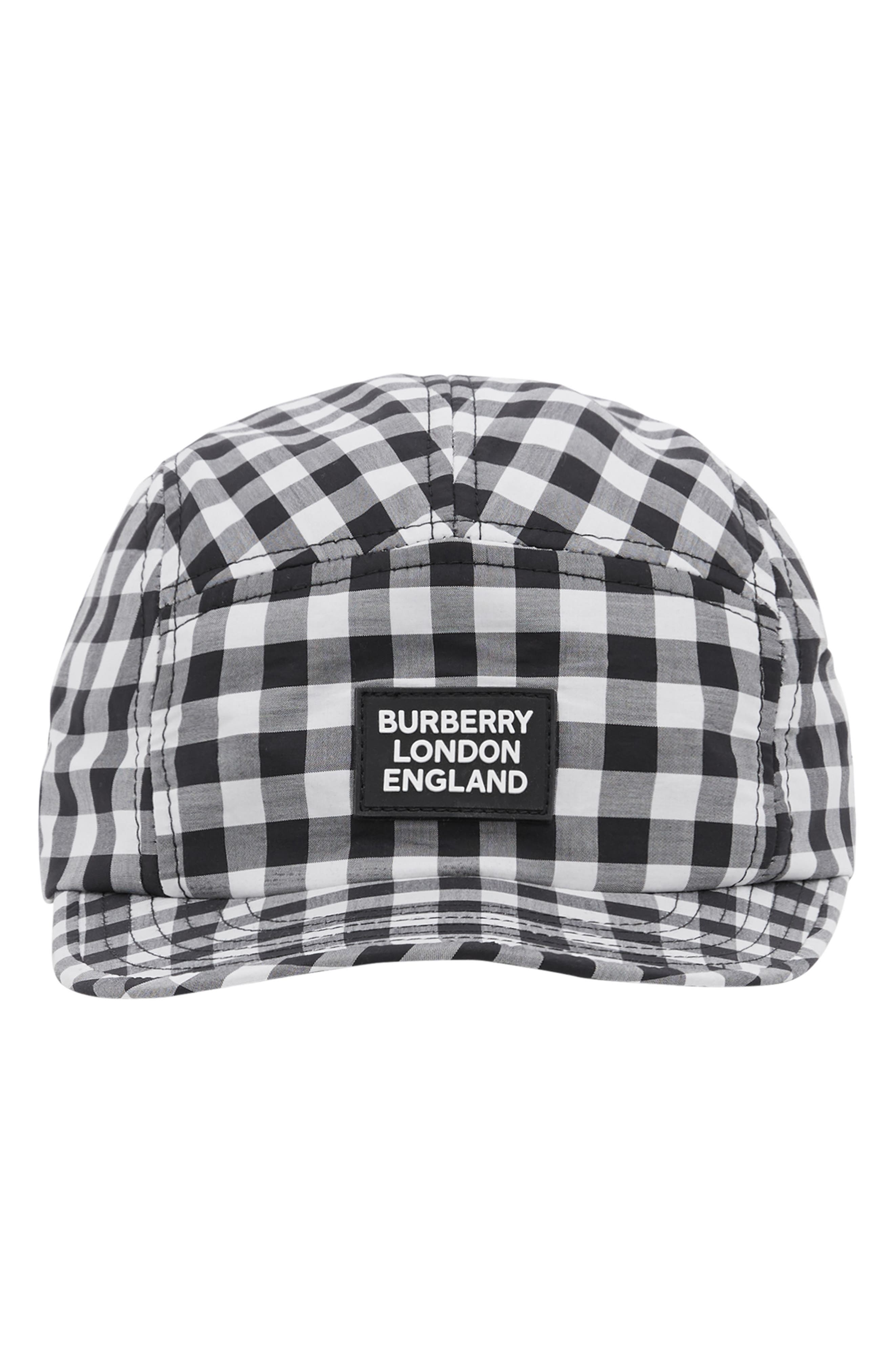 white burberry hat