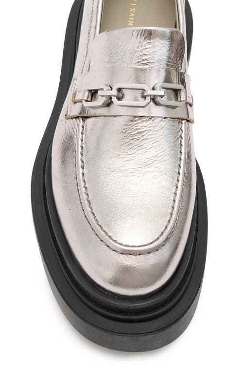 Shop Allsaints Alexia Lug Sole Loafer In Gunmetal Grey