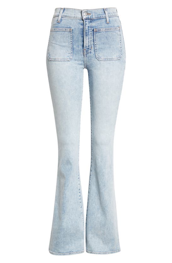 Veronica Beard Florence Flare-leg Jean Patch Pockets In Cape