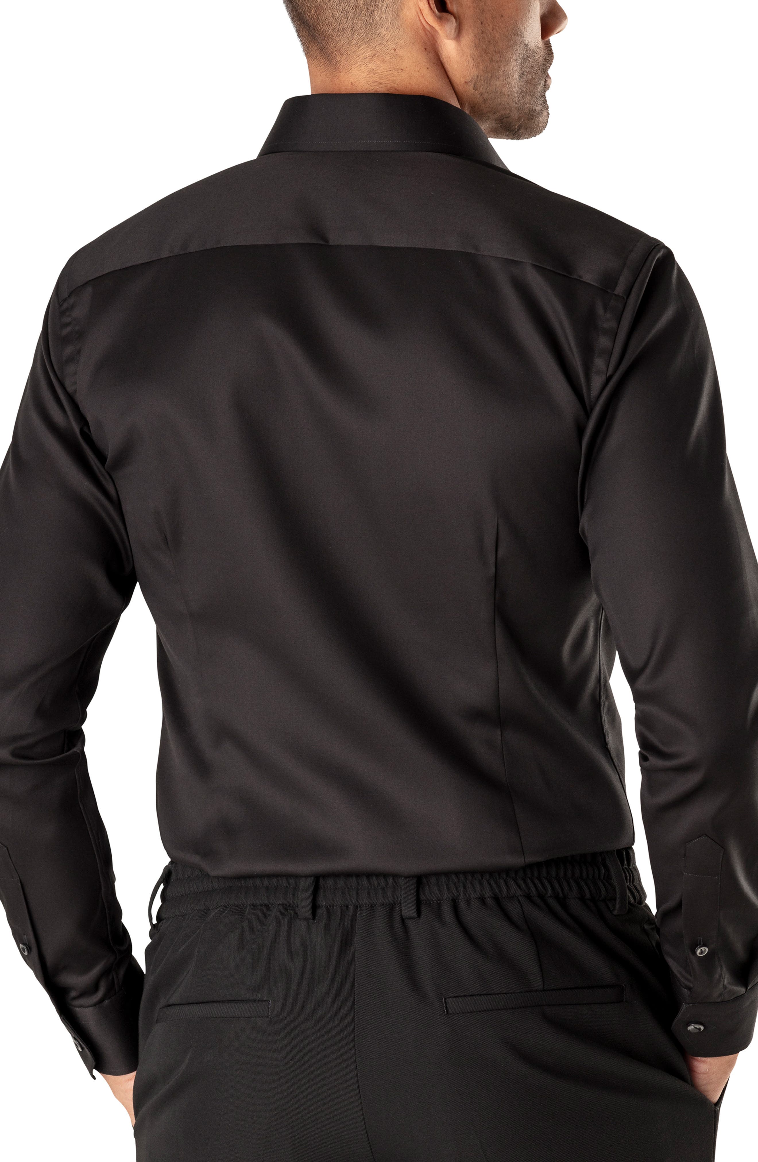 Mens Clothing Shirts Formal shirts Slim Fit for Men Eton Black Signature Twill Shirt 
