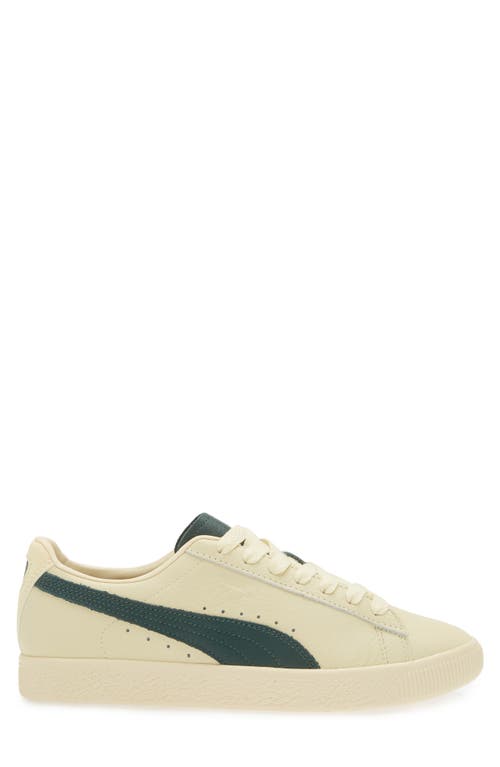 Shop Puma Clyde Players Lane Low Top Sneaker In Creamy Vanilla-red-black