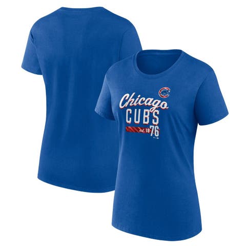 Women's Nike Royal Chicago Cubs Marled Long Sleeve T-Shirt
