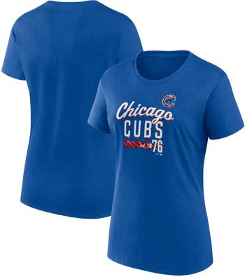 FANATICS Women's Fanatics Branded Royal Chicago Cubs Logo Fitted T-Shirt
