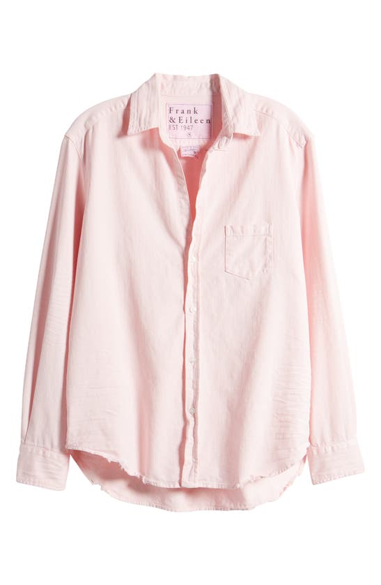 Shop Frank & Eileen Eileen Relaxed Button-up Shirt In Pink Sea