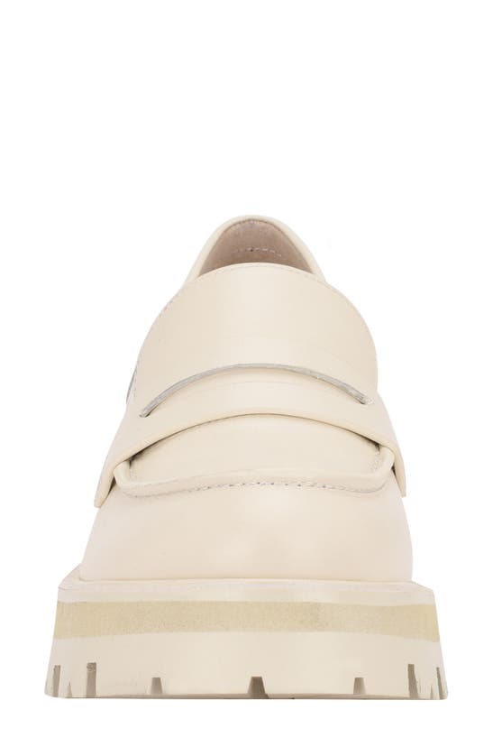 Marc Fisher Ltd Latika Platform Loafer In Ivory