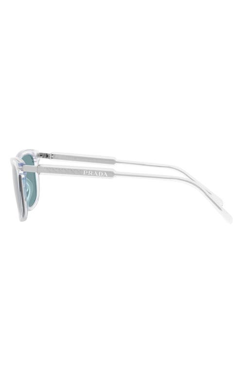 Prada Pillow 54mm Polarized Square Sunglasses In Rose Gold Black