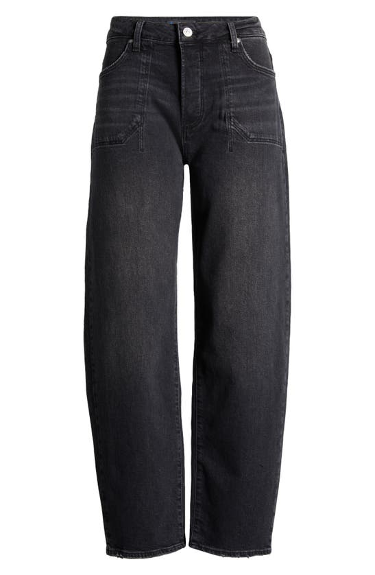 Paige Alexis Relaxed Tapered Leg Jeans In Viper Black