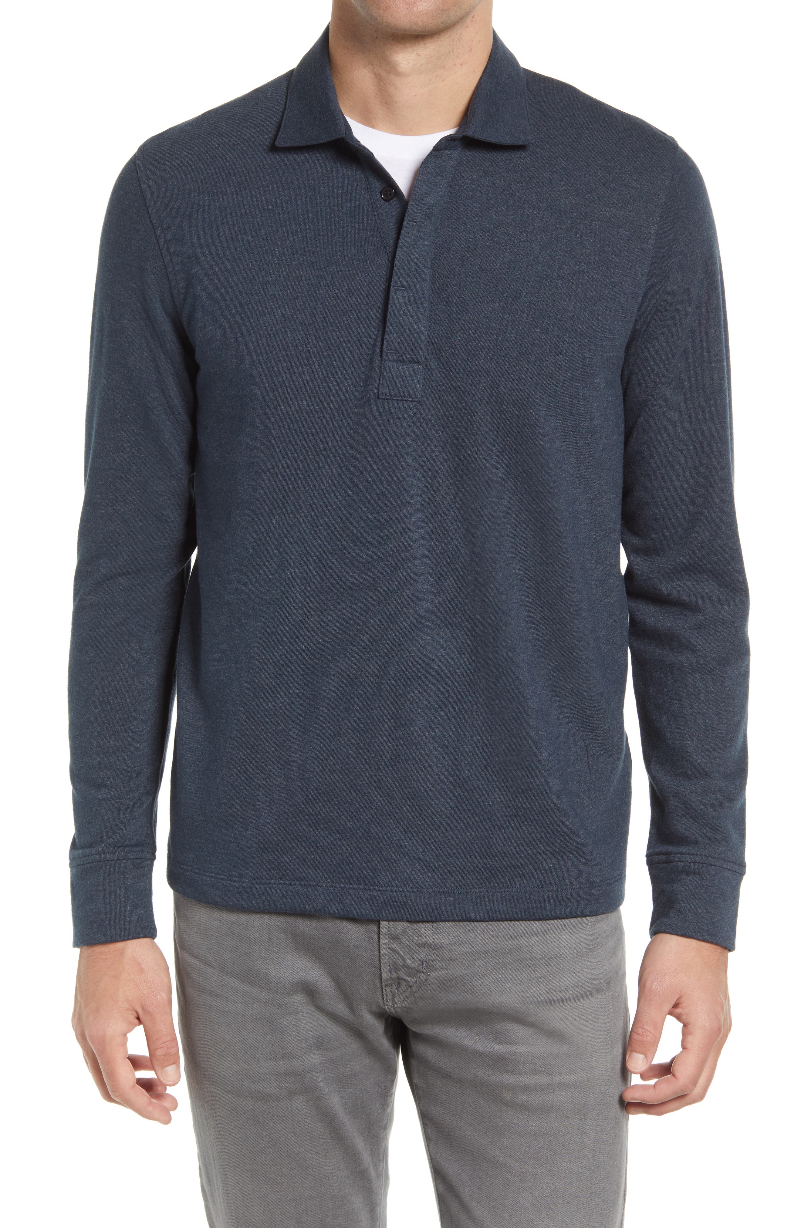 billy reid long sleeve polo