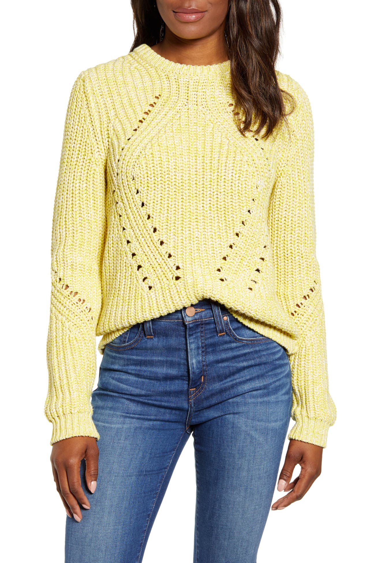 Lucky Brand Crew Neck Knit Sweater Nordstrom Rack