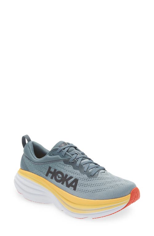 Hoka Bondi 8 Running Shoe In Goblin Blue/mountain Spring