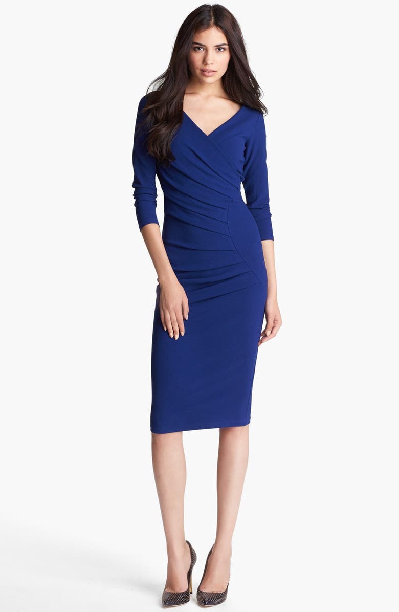 Chiara Boni La Petite Robe Dresses La Petite Robe by Chiara Boni Side Pleat Sheath Dress | Nordstrom