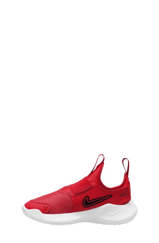 Nike Flex Runner 3 Slip-on Shoe In University Red/ Black