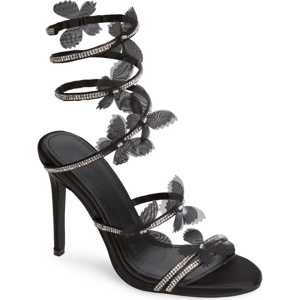 Azalea Wang Aryana Strappy Sandal In Black
