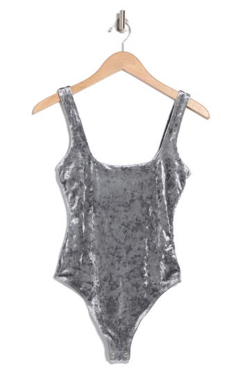 GOOD AMERICAN GOOD AMERICAN CRUSHED VELVET TANK BODYSUIT 