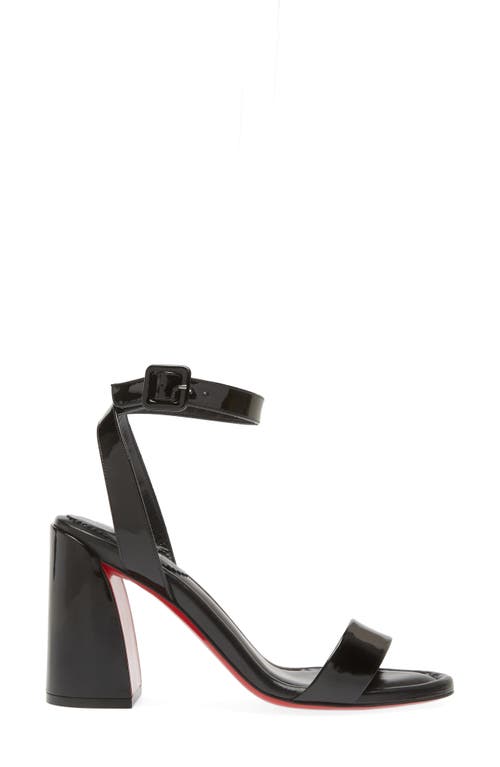 Shop Christian Louboutin Miss Sabina Sandal In Black/lin Black