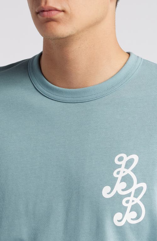 Shop Bogey Boys Essential Cotton Logo T-shirt In Bogey Blue