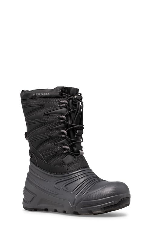 Merrell Snow Quest Lite 3.0 Waterproof Snow Boot In Black/grey