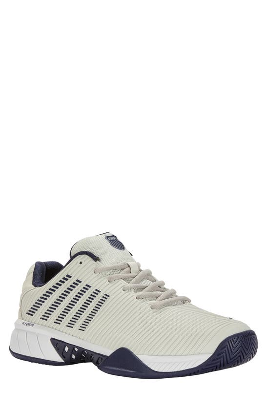 K-swiss Hypercourt Express 2 Tennis Shoe In Vaporous Gray/ White/ Peacoat