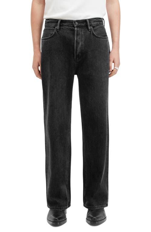 Shop Allsaints Lenny Straight Leg Jeans In Washed Black