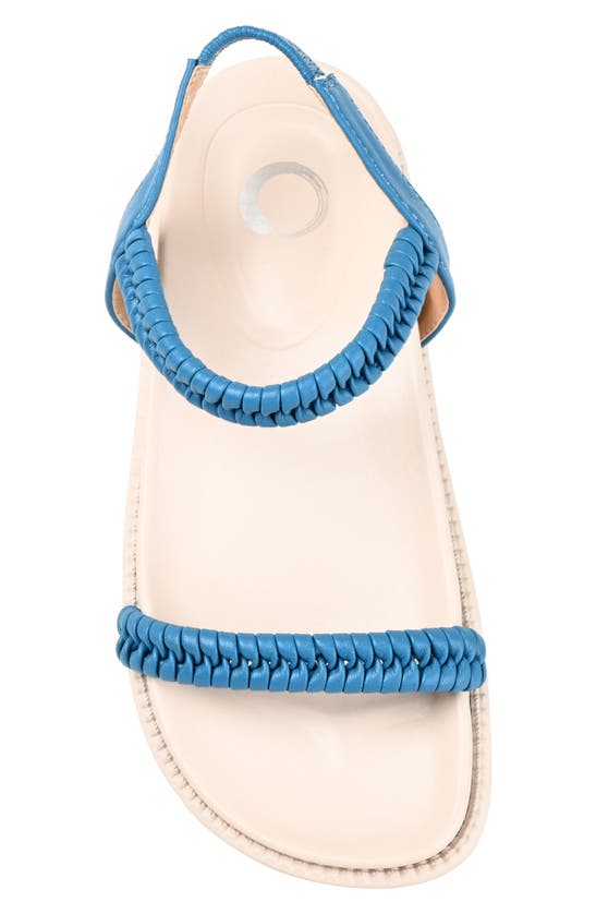 Journee Collection Women's Josee Flat Sandals Women's Shoes In Blue