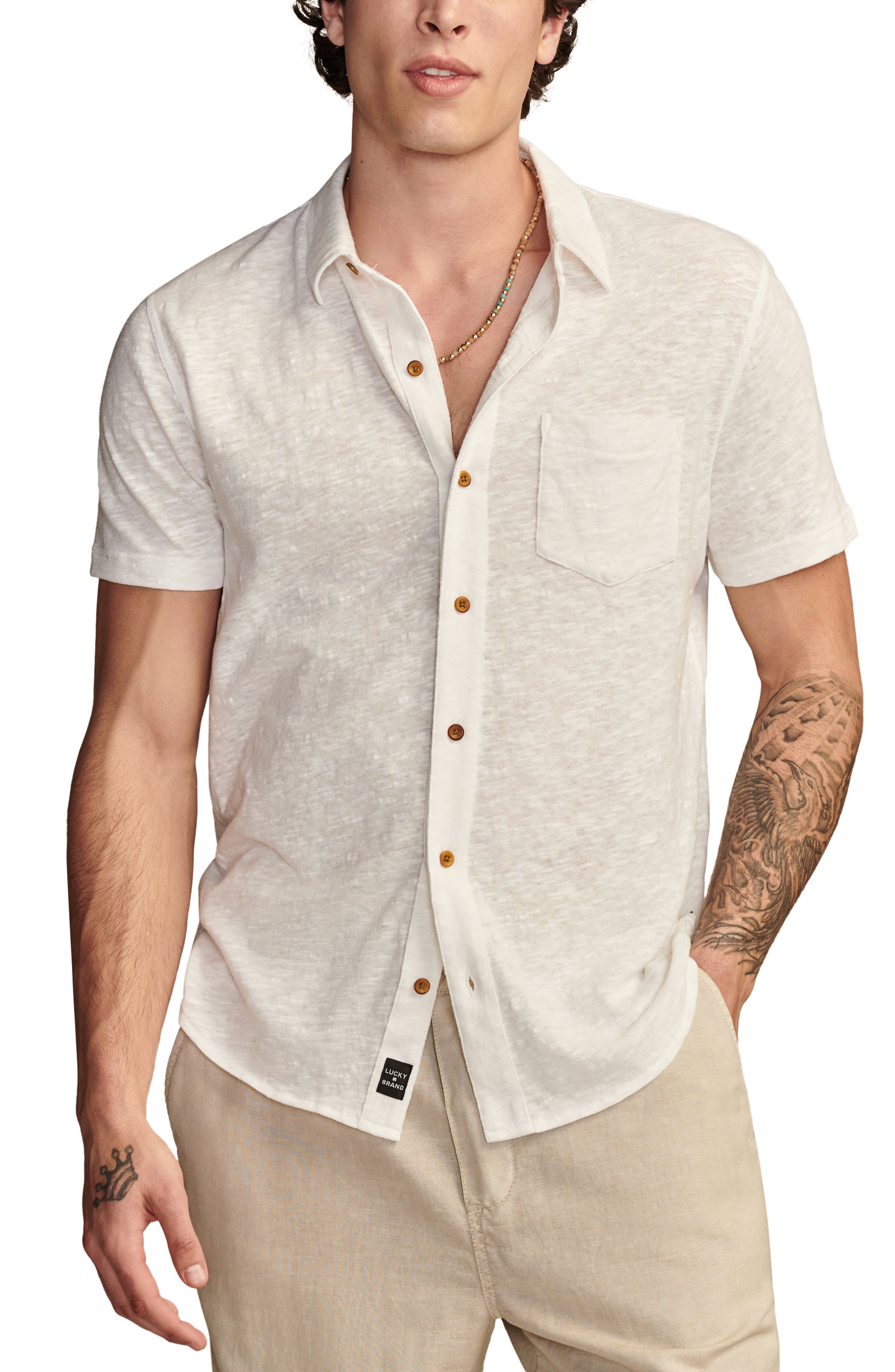 Men's Jersey Knit Button Up Shirts | Nordstrom