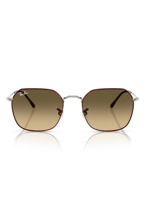 Ray Ban Ray-ban Jim 53mm Gradient Irregular Sunglasses In Havana