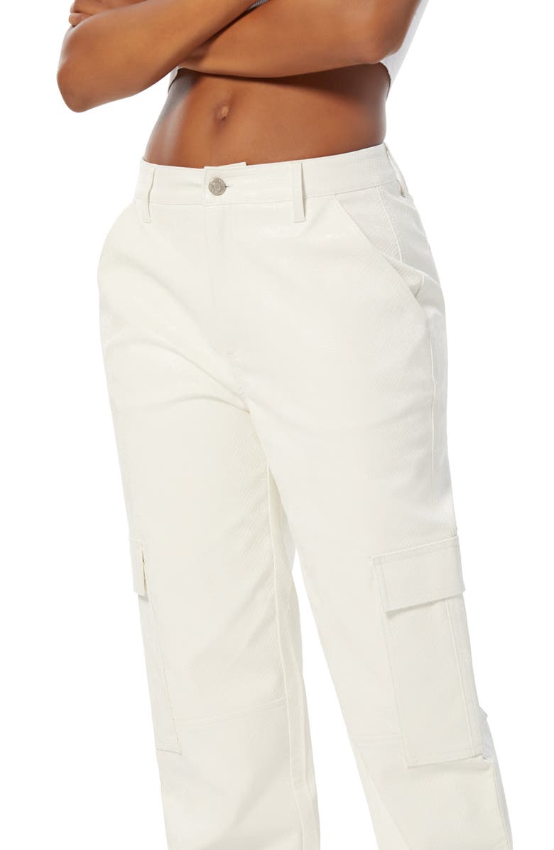 AFRM Noe Faux Leather Cargo Pants | Nordstrom
