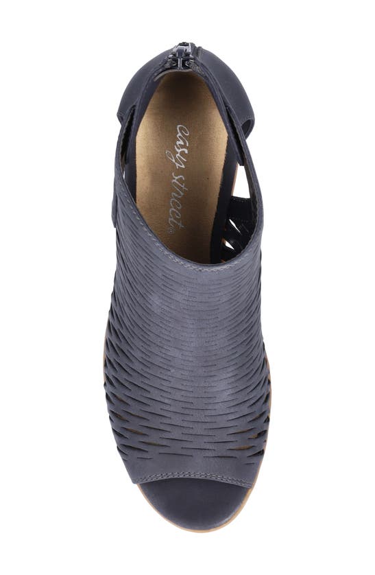 Shop Easy Street Sunrise Cutout Bootie Sandal In Navy