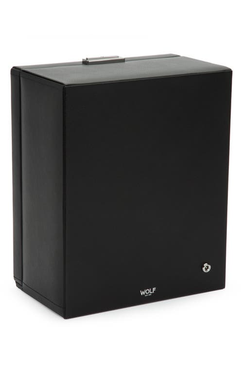 Wolf Viceroy 4-watch Winder & Case In Black