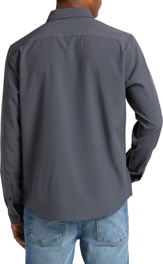 DKNY Hamilton Long Sleeve Tech Button-Up Shirt | Nordstromrack